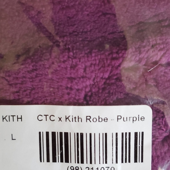 Kith x Cinnamon Toast Crunch collab Purple Robe L - Picture 3 of 3